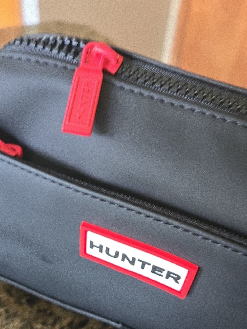 Hunter Black Belt Bag with Red Accents - Picture 7 of 7